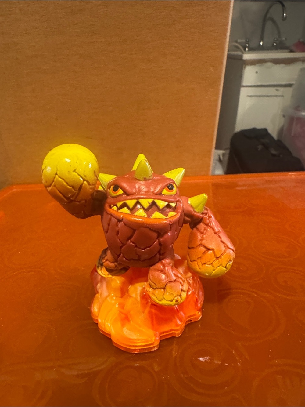 Orange Lava Monster Action Figure - Kids Toys. Skylander erupted